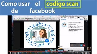 Como usar el codigo scan de facebook _vídeo tutorial👈🏼  2016