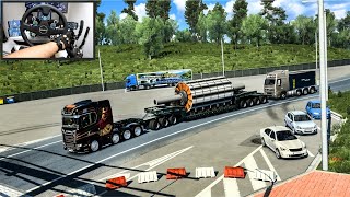 Unstoppable Force: Moving Extra Heavy Motor Armatures with Push Trucks - Euro Truck Simulator 2