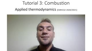 Tutorial 3 on combustion calculations