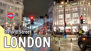 Festive London Christmas Lights 2022 in Oxford Street - Lark Lemon Travel