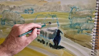 How to paint a sheep