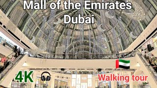 [4K] Mall of the Emirates Walking Tour l Step into Luxury l🇦🇪