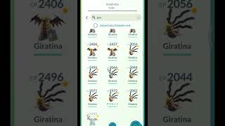 Mirror Lucky Trade Shiny Giratina (origin forme) In Pokemon Go #shorts #pokemongo