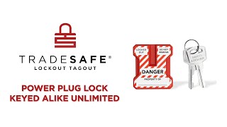 Power Plug Lockout Device - Keyed Alike Unlimited | TRADESAFE