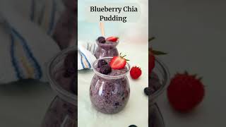 Vegan Blueberry Chia Seed Pudding #shorts