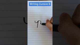 #shorts  | How to Write a Cursive B #calligraphy #handwriting