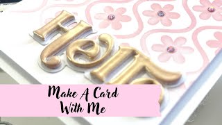 Card Making  Process- This card is soo Pretty And Elegant! Come Check It Out!