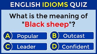 English Idioms Quiz | CAN YOU SCORE 20/20? #challenge 55