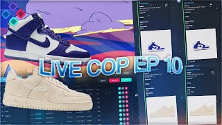 Live Cop Ep 10 - Air Force 1 Stussy and Nike Dunk High Varsity Purple - SoleAIO