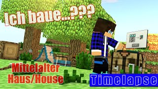 Minecraft Mittelalter Haus gebaut. Nicht schlecht gebaut.