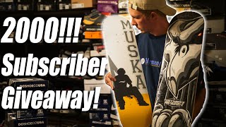 2000 SUBSCRIBER GIVEAWAY DETAILS! | UNBOXING VINTAGE SKATE GEAR! SHORTY'S MUSKA, THPS 1+2