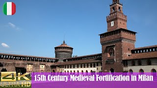 Medieval Castle On Which Leonardo da Vinci Worked - Sforza Castel