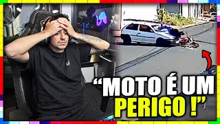 CORINGA REAGINDO A QUEDAS DE MOTO (by xracing ep. 134) 😲