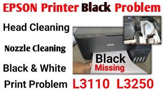 Epson L3110 Black Ink Not Printing • Epson Black Ink Missing Lines • Epson Printer Not Printing