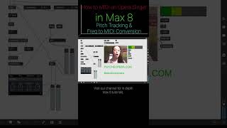 How to MIDI an Opera Singer in Max 8: Frequency to MIDI Note + Webcam Audio Visualizer #shorts