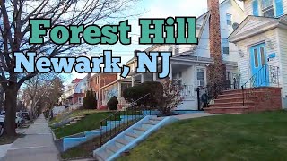 Walk tour inside Forest Hill neighborhood in Newark, NJ | Bloomfield Ave to Berkeley Ave