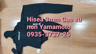 Bộ lặn biển cao su non 3mm Yamamoto hiệu Hisea chống thấm nước tốt. 0935.3737.25