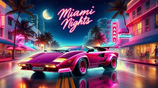 80s Miami Nights | Retro Lofi Synthwave Mix | 80's Neon Dreams