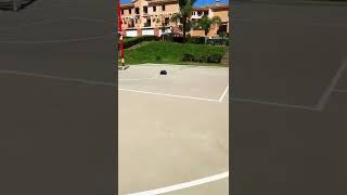 Traxxas slash VXL Fox edition drifting