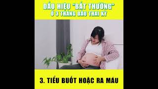 Dấu hiệu "BẤT THƯỜNG" ở 3 tháng đầu thai kỳ #kienthucmebau  #kienthucnuoicon  #meodangian