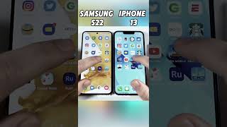 iPhone 13 vs Samsung S22 ⚡ The Most Intense Speed Test of 2024! Who Will Dominate? 🚀 #Shorts #Viral