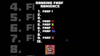 Ranking FNaF Ambience  #fnaf #fivenightsatfreddys