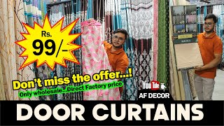 Curtains sale at wholesale price...direct from factory. Don't miss the offer #bedsheets #afdecors