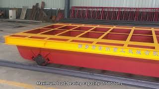 Customized tabletop hollow 20 tons electric rail transfer cart #custom #materials handing equipment