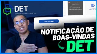 Notificação de Contato Inicial do Domicílio Eletrônico Trabalhista- DET | SAIBA MAIS