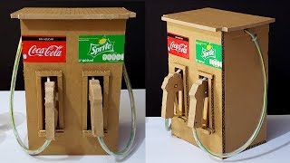 Dispensadora de Refresco Tipo Gasolinera | Maquina Dispensadora de Carton | DIY | Cortés Creativo