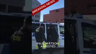 Arrestation illégale de Paul Watson hier par la police danoise.