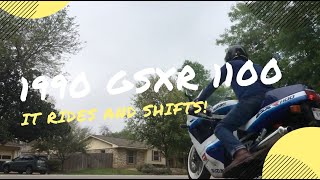 1990 GSXR 1100 Runs, shifts, and stops perfectly.