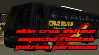 Skin cruz del sur especial fiestas patrias peruanas (dirección road simulator)