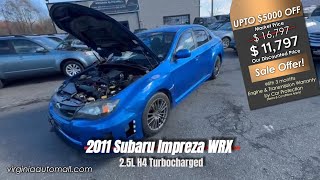 For Sale:💫 2011 Subaru Impreza WRX AWD 💙– Turbocharged Thrills for Your All-Wheel-Drive Adventures!