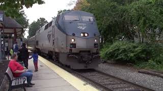 A day at Exeter, NH with a Rare Doubled up Downeaster (Amtrak & Pan Am) (10-11-2021)