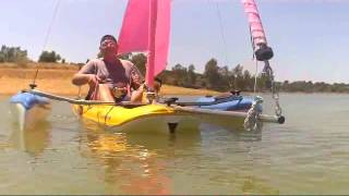 kayak de pedales y vela hymenopter 1 de professionalkayak com recogiendo mayor en pantano