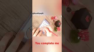 You complet me آموزش گیفت ساده پازل برای عشقتان#diy #آموزش #giftideas#creativegift#valentinesday