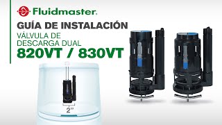 Válvulas de descarga Dual 820VT - 830VT - Guía de instalación