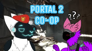 2 Furries absolutely struggle in Portal 2 CO-OP [W/ Random]