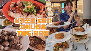 첫 싱가포르 여행 𝕧𝕝𝕠𝕘 - 5일차/차이나타운🇨🇳/페어프라이스🛍/맥스웰 푸드센터🦆🍗/다이소 산리오🐰/🧊마리나베이 샌즈 TWG🍵/티타임 파리지앵/☕️바샤커피