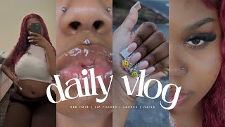 Daily Vlog — In My Red Hair Phase, $400 Maintenance, Getting Lip Fillers & More | Elfin Hair