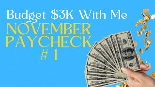 November Paycheck #1 Breakdown: Real-Life Budgeting & Smart Money Moves