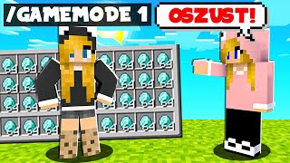 OSZUKUJĘ MŁODSZĄ SIOSTRĘ na GAMEMODE 1  w Minecraft!