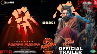 Pushpa 2 The Rule | Official Trailer Hindi | Allu Arjun, Rashmika Mandanna, Fahad Fasil, | 6DEC 2024