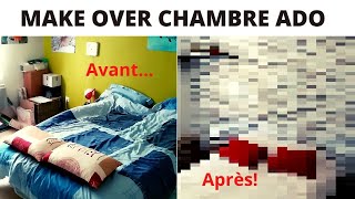 Extreme make-over d'une chambre d'ENFANT en chambre d'ADO!  Chambre avant / après! Room tour.