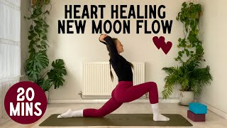 New Moon Movement | heart healing yoga flow ♥️