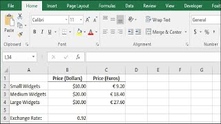 How to Change the Currency Symbol for Certain Cells in Excel