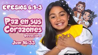 PAZ🕊️ EN SUS CORAZONES ❤️ DEVOCIONAL 📖 EFESIOS 6:1-3