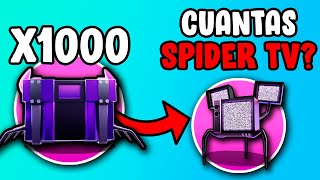 ABRÍ 1000 CAJAS DE SPIDER Y ME TOCO ESTO! | (Toilet Tower Defense) Roblox