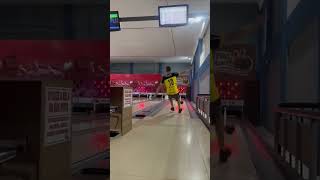 Man Slips on the Track While Bowling